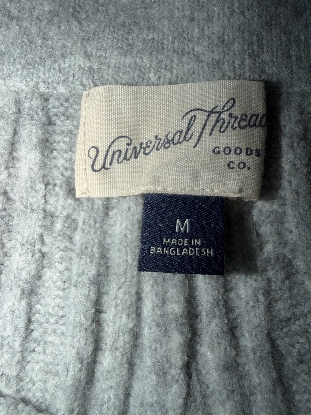 Universal Thread Gray Ribbed Wide-Leg Knit Pants - Picture 5 of 5